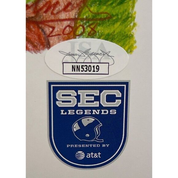 ographed Legends SEC Football 2008 Print Bart Starr 12 Signatures JSA COA - Picture 9 of 10